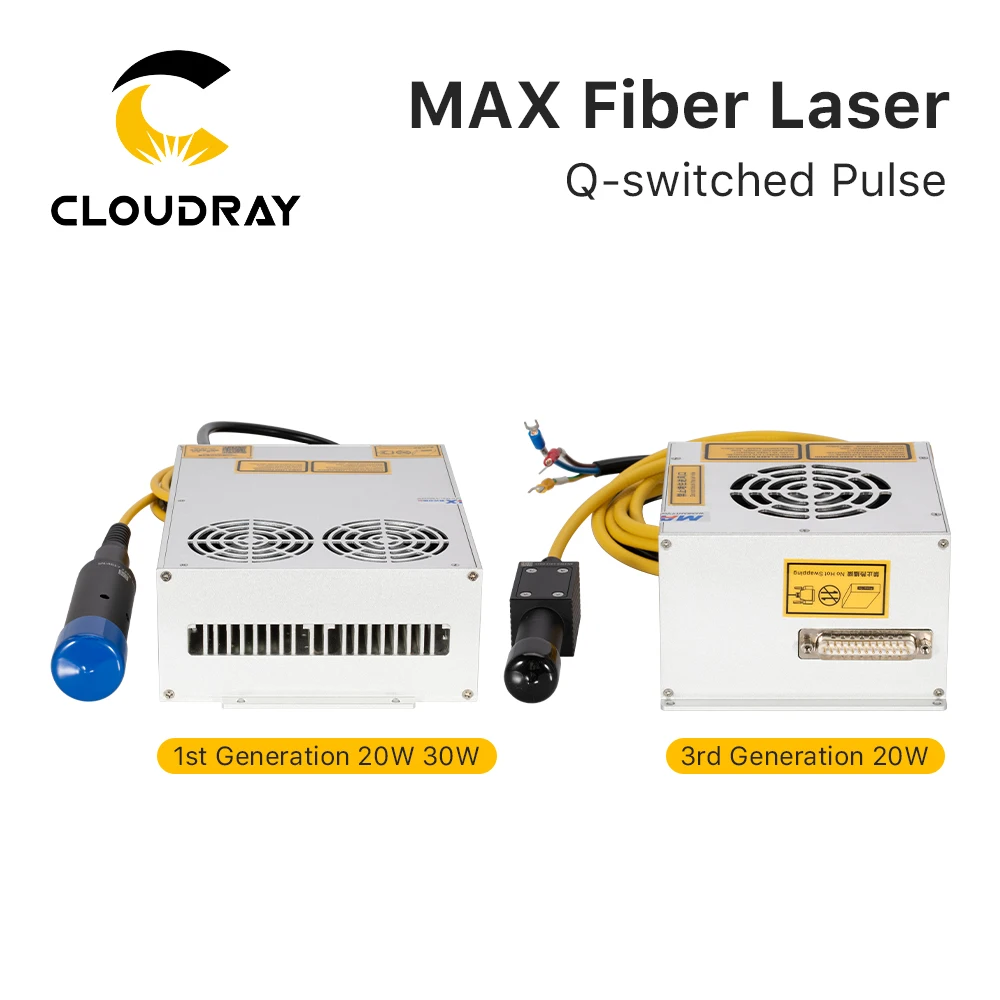 Cloudray MAX MFPN-20M/30M Fiber Laser Q-switched Pulse 1064nm Fiber Laser Source for Laser Marking Machine