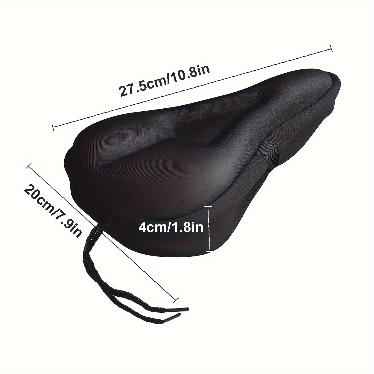 Bike Seat Cushion Gel Comfort Padded Bicycle Saddle Cover Extra Soft for Men Women Exercise Mountain and Road Bicycle Seats