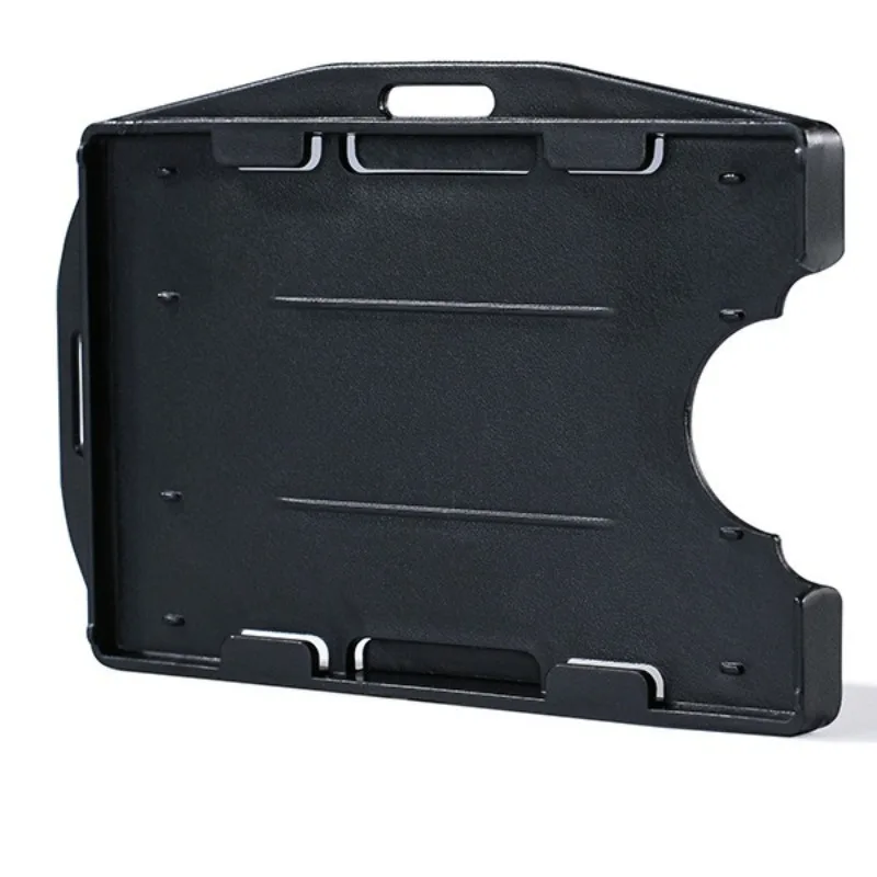 5Pcs/Set PP Plastic ID Pass Card Holder 2 Cards Organizer Horizontal Vertical Dual-use Slot Badge Holder Working Permit Case Tag