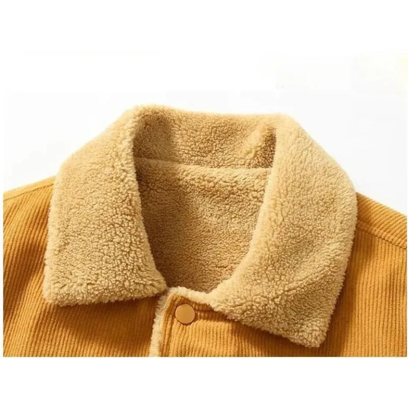 جديد أزياء الرجال الصوف الدافئة سروال قصير السترات معاطف الشتاء غير رسمية جودة الذكور جيوب الأدوات معاطف فضفاضة البضائع الستر حجم 4XL #5