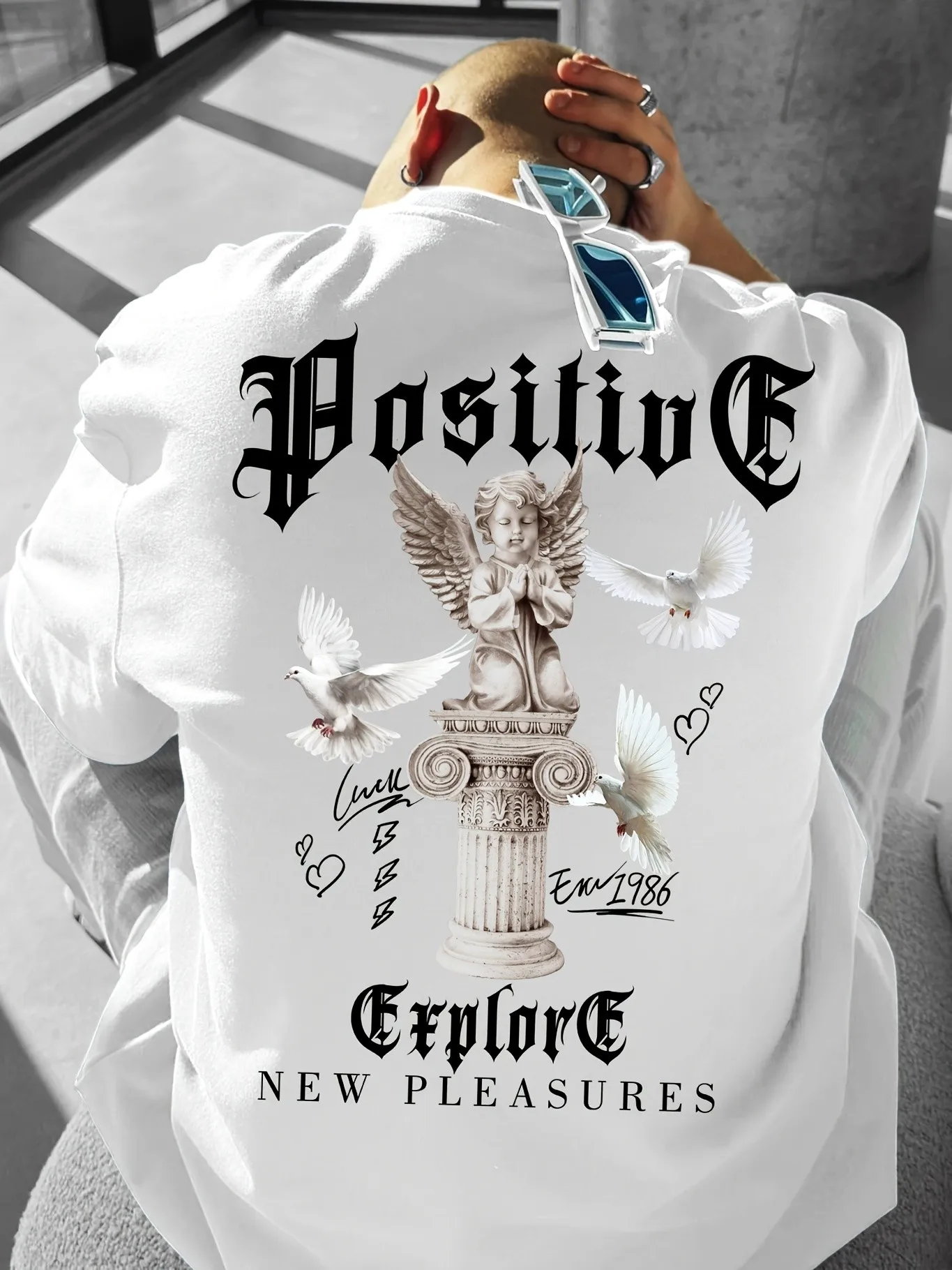 2026 Summer New Style Men's T-shirt Street Casual Fashion Simple Soft Comfortable Breathable 3D Letter Pattern Print