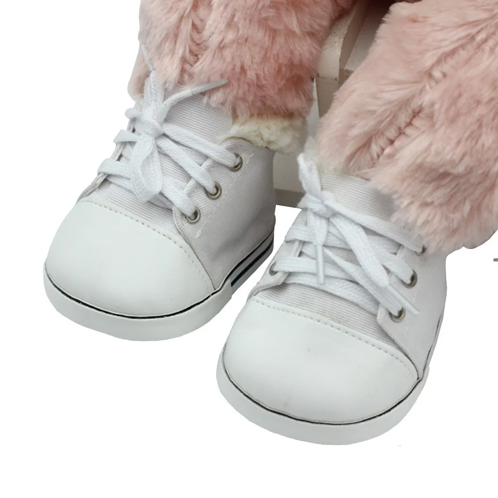 

8.5cm Doll Doll Shoes Mini Sports Shoes DIY Strap Finger Shoes Doll Accessories Shoelaces Doll Canvas Shoes Cotton Doll