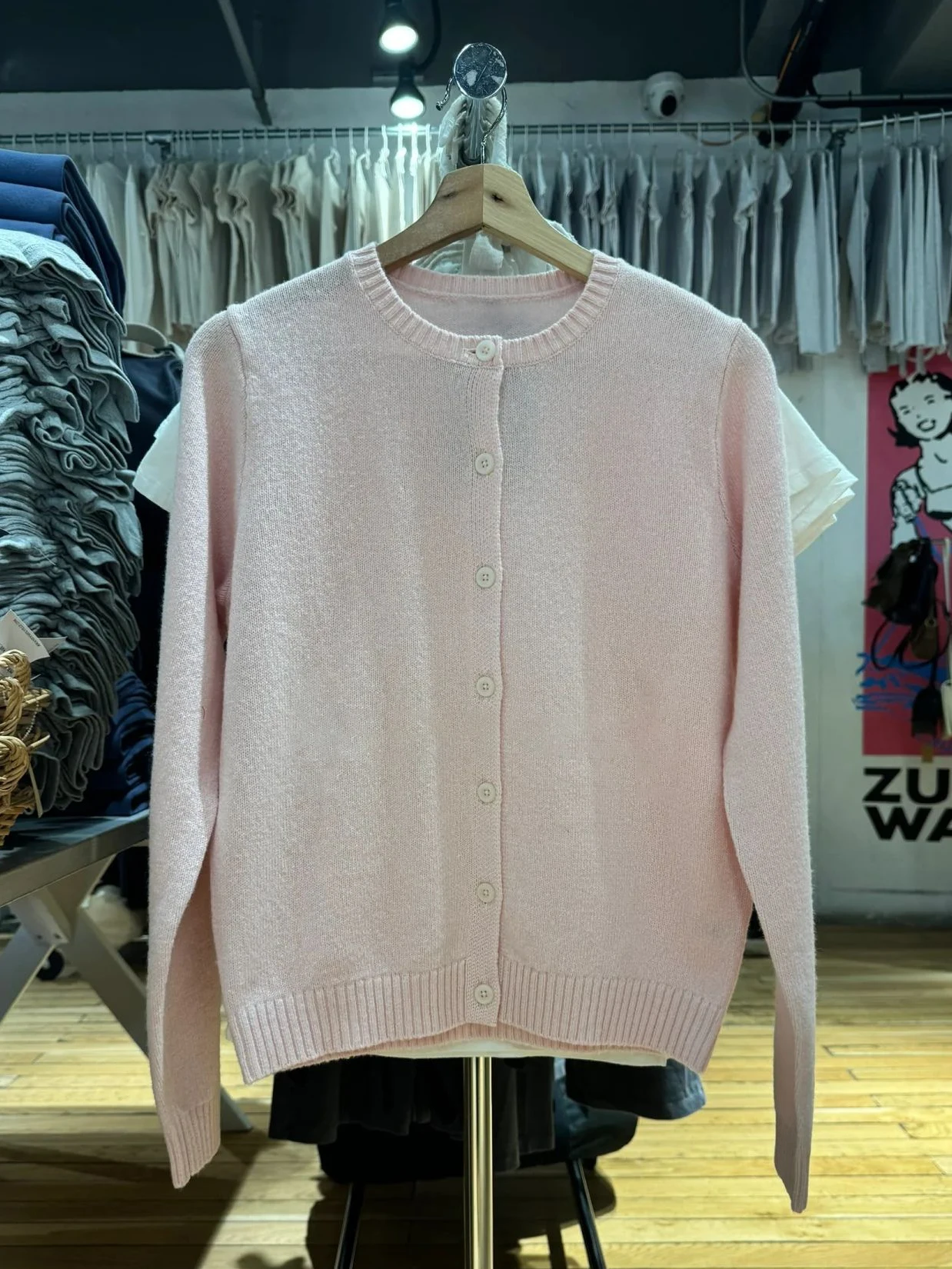 Pink Sweet Knitted Sweater Cardigan Spring O-Neck Single Breasted Cotton Knitwear Casual Simple All-match Sweaters Coat Y2k Top