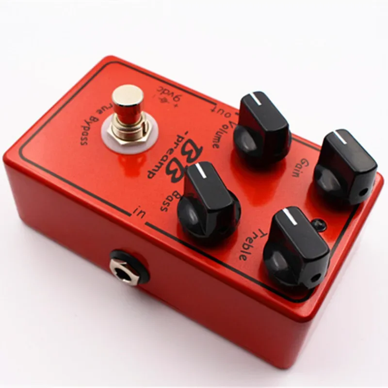 جيتار كهربائي يدوي قطعة واحدة مؤثر المرحلة الأمامية تضخيم الزائد انتهازي الاستنساخ Xotic BB Preamp