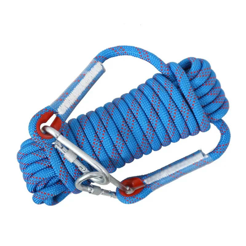 10mm Outdoor Rock Climbing Rope Escape Rescue Static Power Rapelling Rope High Strength Cord Climbing Accessories Survival Tool
