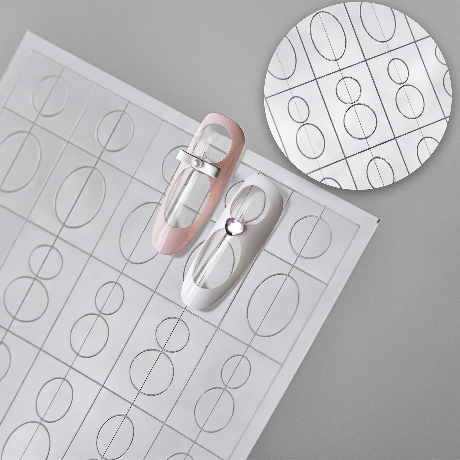 1PCS Ultra-Thin Embossed Nail Stickers Minimalist Nail Art Accessories Natural Elegant Daily Manicure Clear Texture Stickers DIY