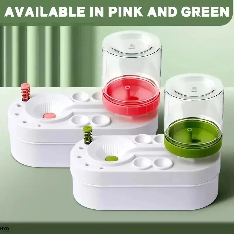 Multi‑Slot Automatic Paint Brush Washer Cleaner Tool with Water Tank for Artist Watercolor Acrylic Painting