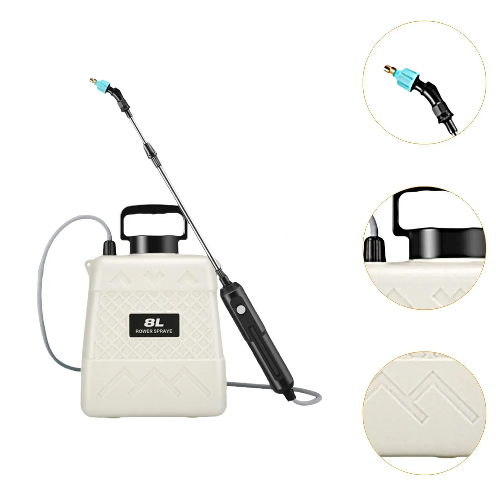Spruzzatore elettrico per prato Spruzzatore da giardino Spruzzatore d'acqua ricaricabile efficiente e versatile Dispenser agricolo per uso domestico