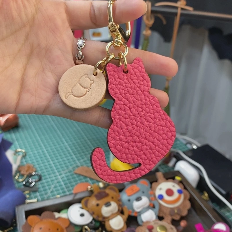 Kép 7: Bőrből Dugvány Apaminta Munkaeszköz Cica Farok Akasztás decoratie Alaposság Bevésés Fődolog számára handmade bőrből Ingóságok