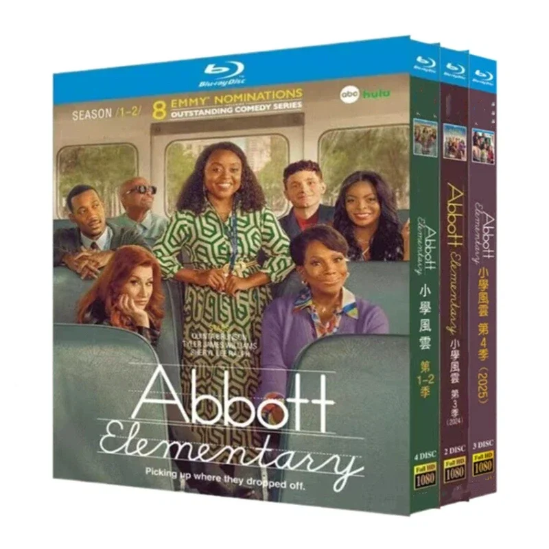 abbott-elementary-season-1-4-2024-9-disc-blu-ray-discs-new-box-set-high-definition-bd