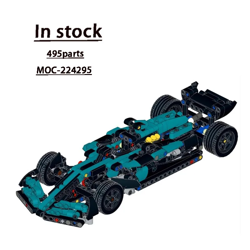 moc-224295-nuevo-90s-iconico-f1-bloques-de-carreras-de-coches-deportivos-modelo-495-piezas-moc-creativo-ninos-cumpleanos-juguetes-de-bloques-de-construccion-regalos