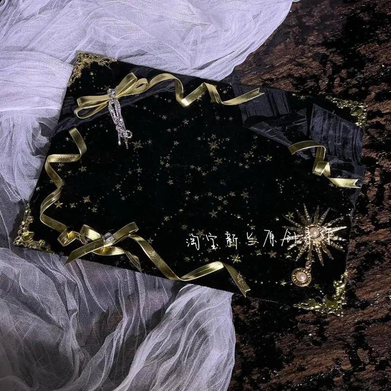 Starry Sky Decorative Base Plate For Ita Bag. Lace Ribbon Handmade Baseplate Decorative. Lolita Badge Display Inser