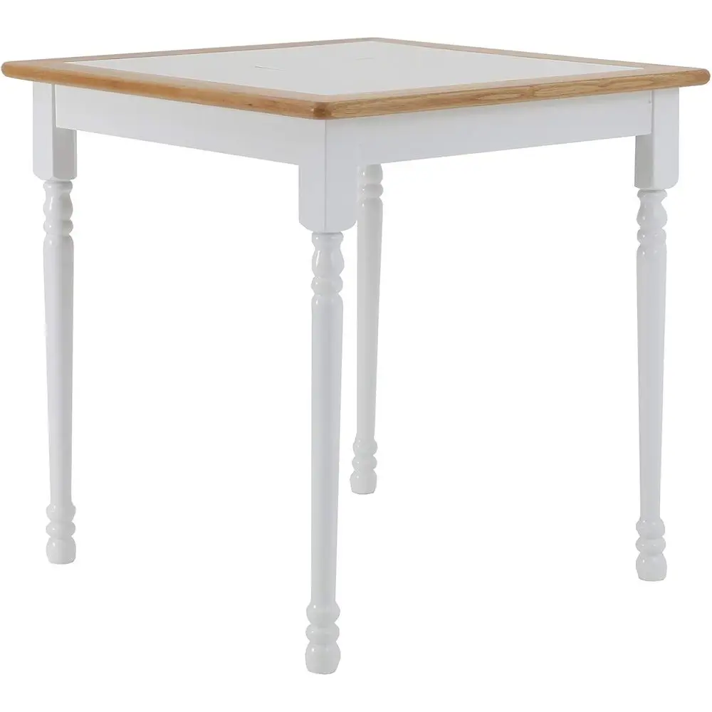 

Casual Dining Table, Natural Brown & White Square Top, 4191