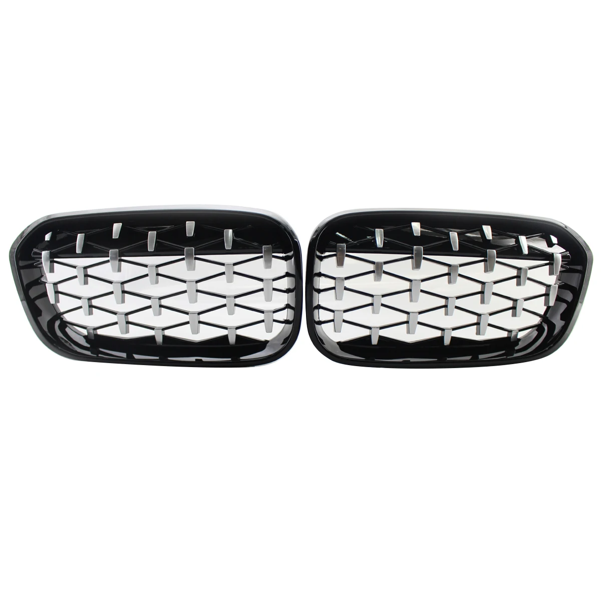 

Front Kidney Grill, Front Hood Diamond Grille Meteor Grill For-BMW 1 Series F20 F21 LCI 2015-17 51137371685