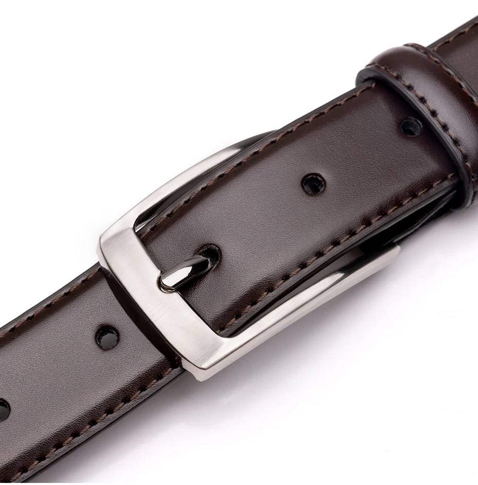 Maikun Fashion Echtes Leder herren Gürtel Legierung Pin Schnalle Casual Gürtel Große Größe Business Gürtel Für Männer – Detail 3
