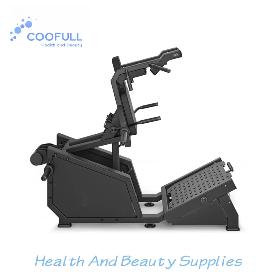 Coofull Reverse & Forward Hack Squat Machine Commercial Gym Leg Press Steel Safety for Quadriceps and Glutes Strength Trainer