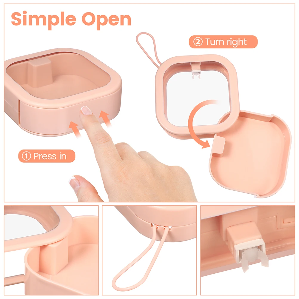 

4pcs Multifunctional Storage Box for Hair Accessories Organizer Travel Jewelry Case Earring Holder Scrunchie Tie Rack Compact