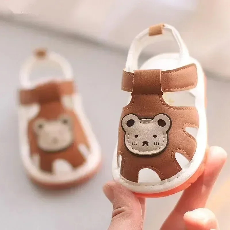 Summer baby sandals soft soled toddler shoes sandals 0-1 year old baby girls shoes non-slip baby shoes  girls sandals