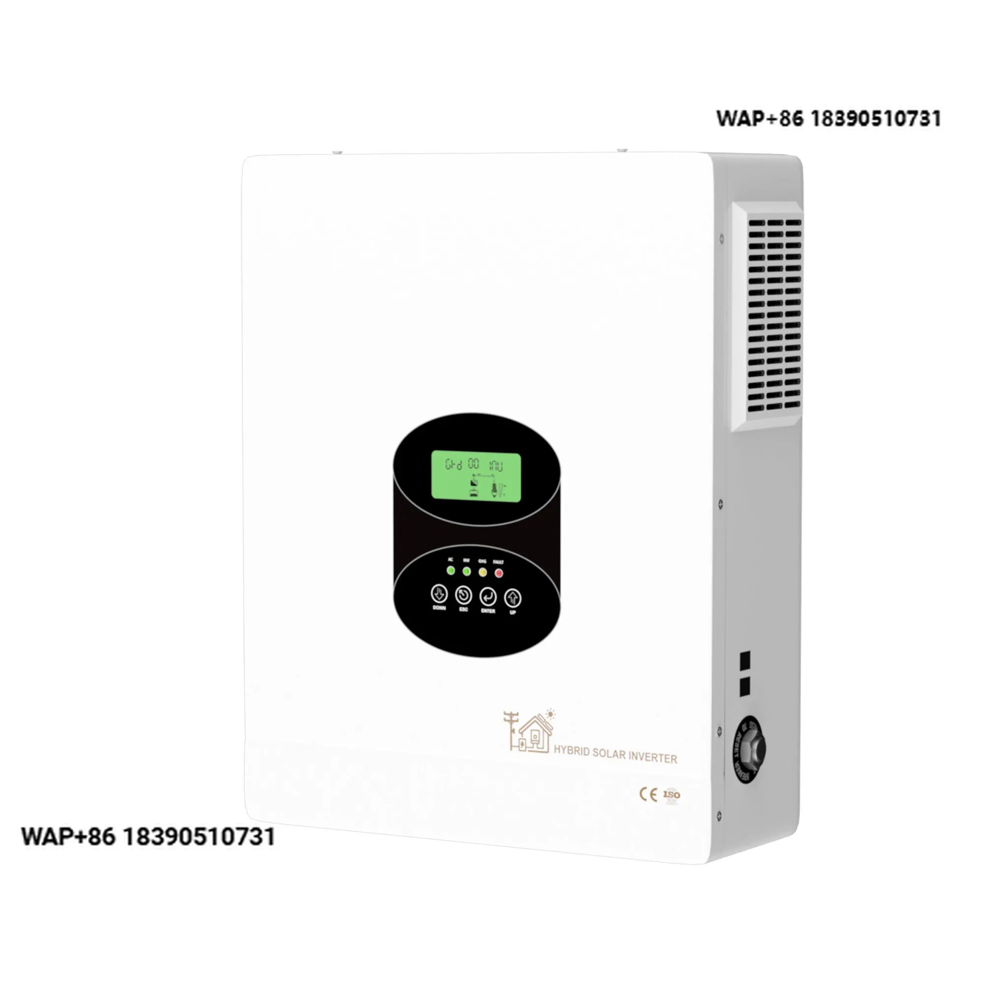 48V Hybrid Solar Inverter 3Kw 5Kw 8Kw 10Kw Dual Output Shutdown Grid-Connected Inverter Pure Sine Wave Solar Inverter with