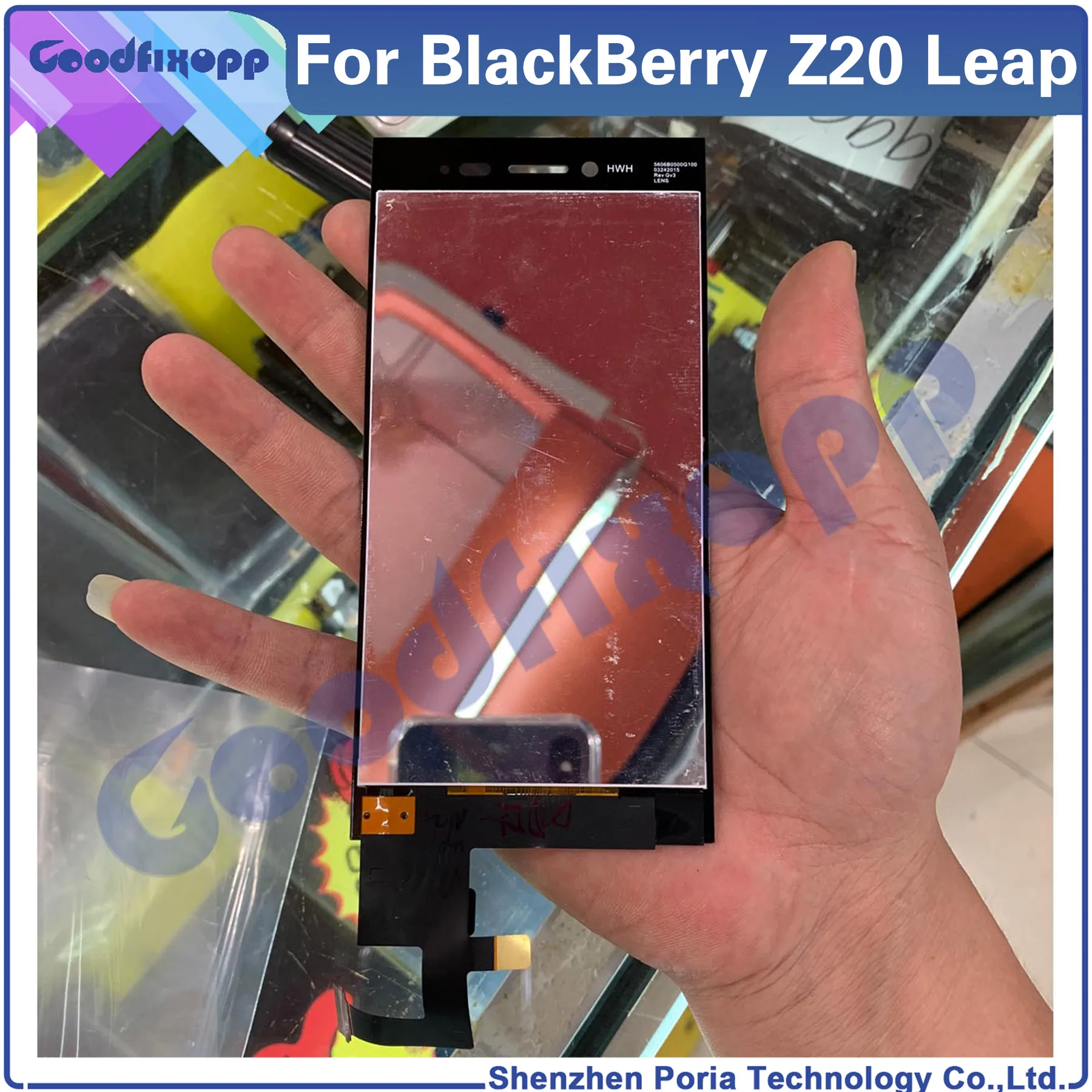 อะไหล่สำหรับแบล็คเบอร์รี่ Z20 Z20Leap จอแสดงผล LCD แบบสัมผัสหน้าจออะไหล่ประกอบดิจิไทเซอร์