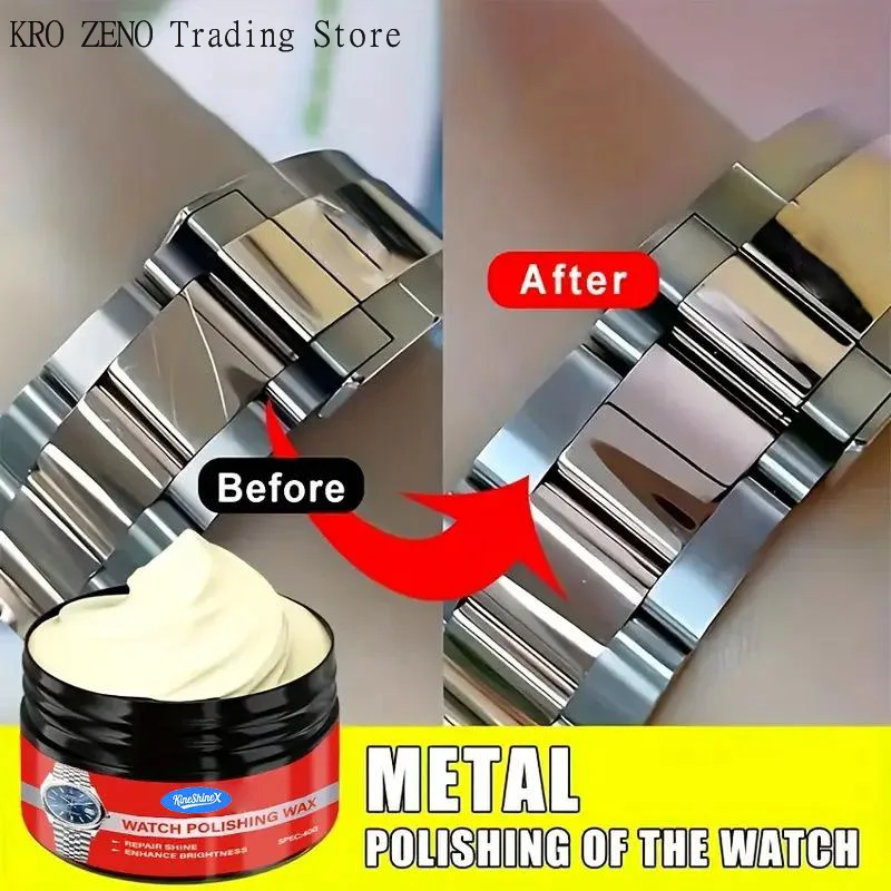 30g Instant Watch Polishing Paste Metal Frame Renewal Cream Strap AndScreen Scratch Repair For Metal Jewelry Sponge Repair Tools