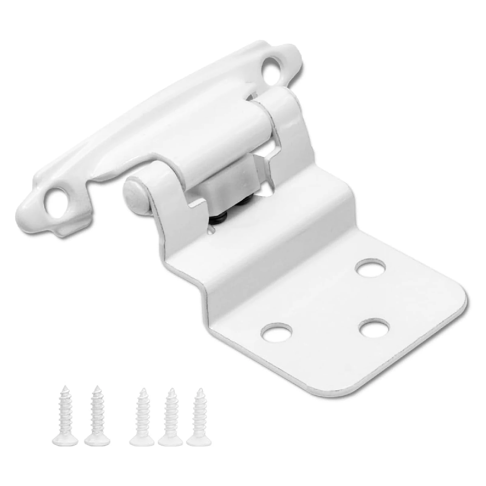 

Viladepot 3/8" Cabinet Hinges 10PCS Big Bend Inside Embedded Sprung Kitchen Room Cabinet Hinges Painted White Furniture Hardware