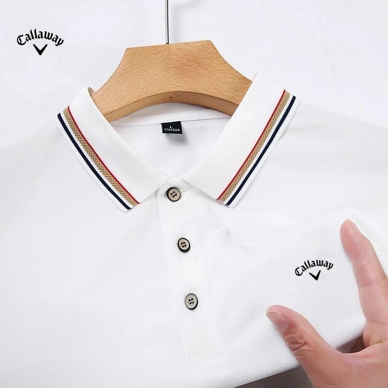 New Summer Embroidered Pure Cotton Polo Shirt Luxury Men's Fashion Business Leisure Comfortable Breathable Cool T-shirt Top