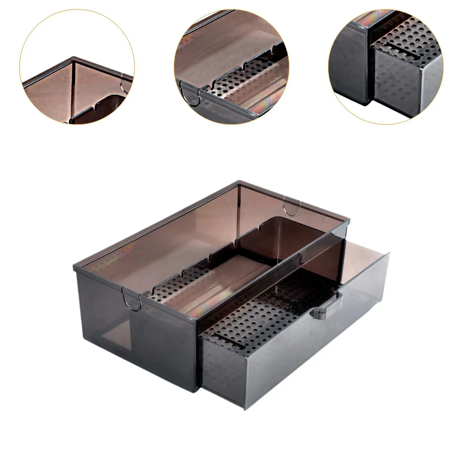 Aquariumfilterhuis Drip Box Stille filtratiedoos voor kleine aquarium natte en droge scheidingsdoos