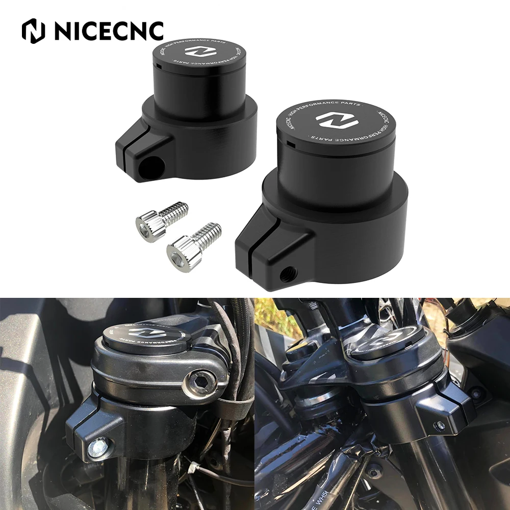 NICECNC Motorcycle Front Fork Extender Raise 1.26'' For KTM 390 Adventure ADV 2020-2024 2023 2022 2021 Billet Aluminum