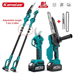 Kamolee 50mm Brushless Cordless Electric scissors Pruner pruning Shears Efficient Fruit Tree Bonsai Pruning Branche Cutter