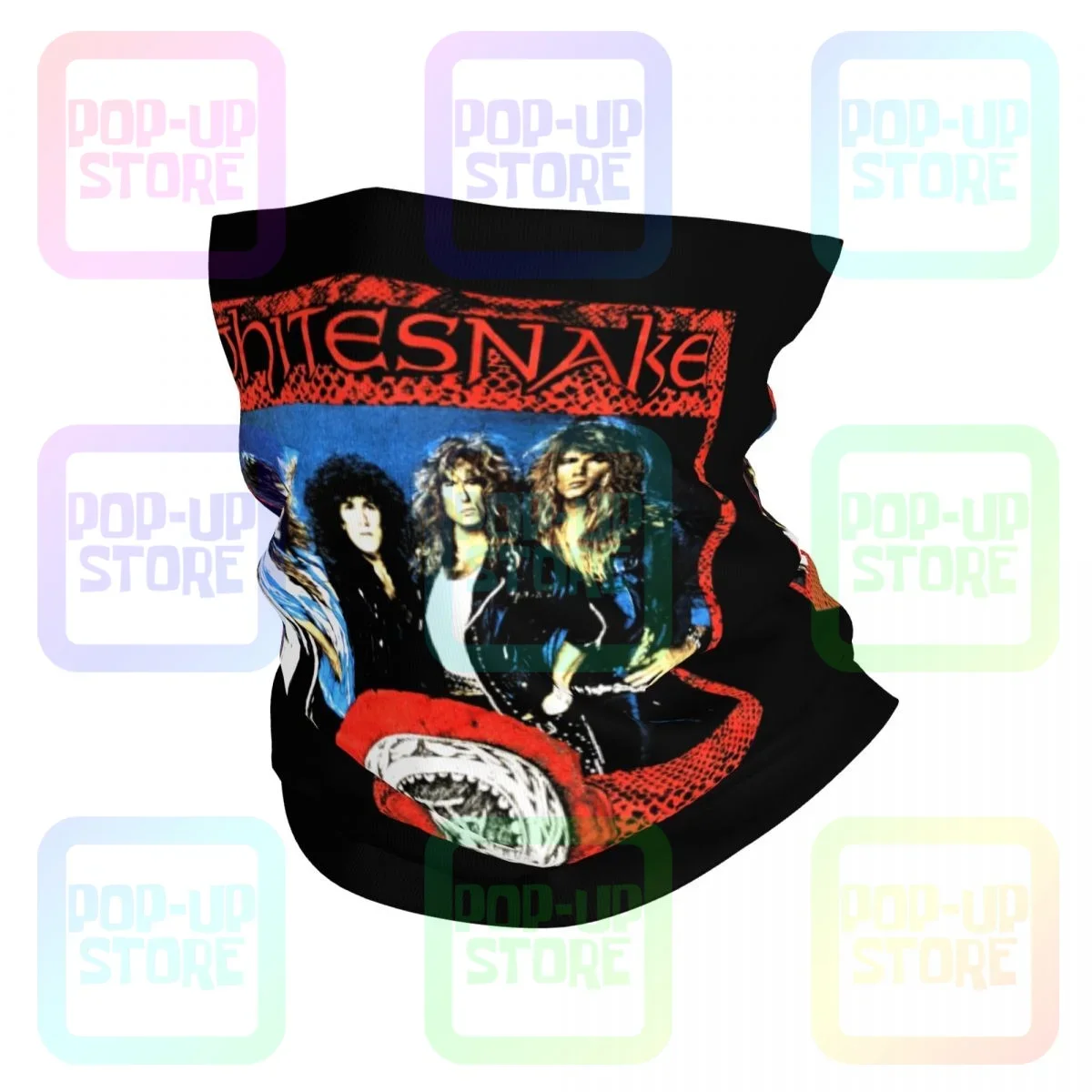 Whitesnake North American Tour Reprint Concert Neck Gaiter Bandana Scarf Face Mask Unisex Cycling Sun Protection