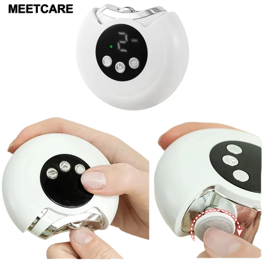 2 in 1 Electric Nail Clippers With Light Automatic Grinding Polishing Nail Trimmer Cutter  Manicure Tool for Children Adults