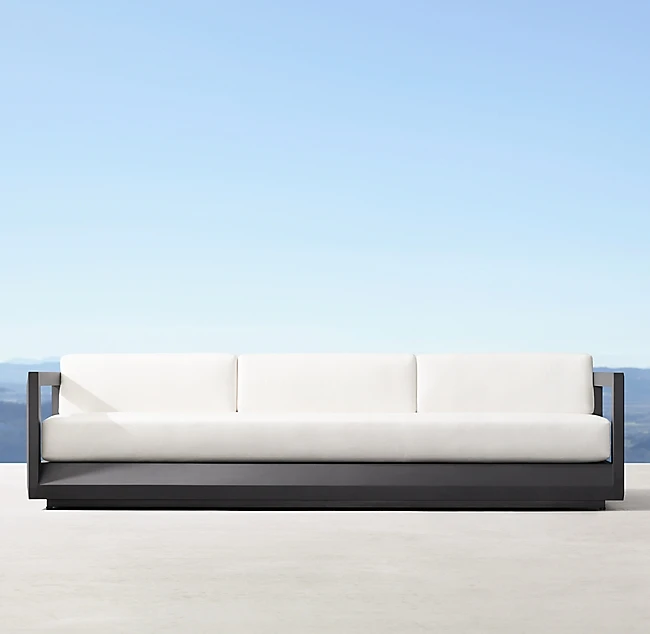 

Luxury Special Angle Design Outdoor Patio Leisure Couch Furniture All-weather Aluminum Garden Sofa