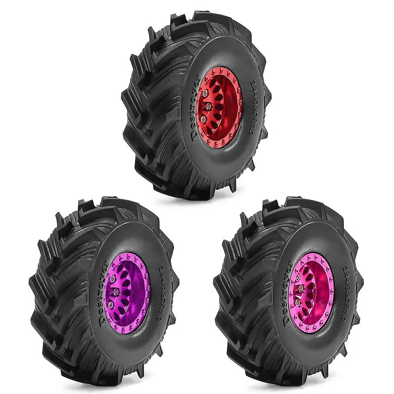 Set di Cerchi Beadlock 1.0 per Pneumatici Fuoristrada per Auto RC Crawler 1/24 Axial SCX24 FMS FCX24 Enduro24 AX24
