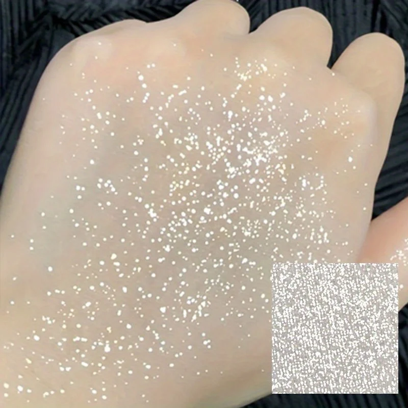 Monochrome Eyeshadow Powder Pearly Glitter Glossy Eyeshadow Highlighting Shimmer Eye Highlight Powder Flash Makeup Palette