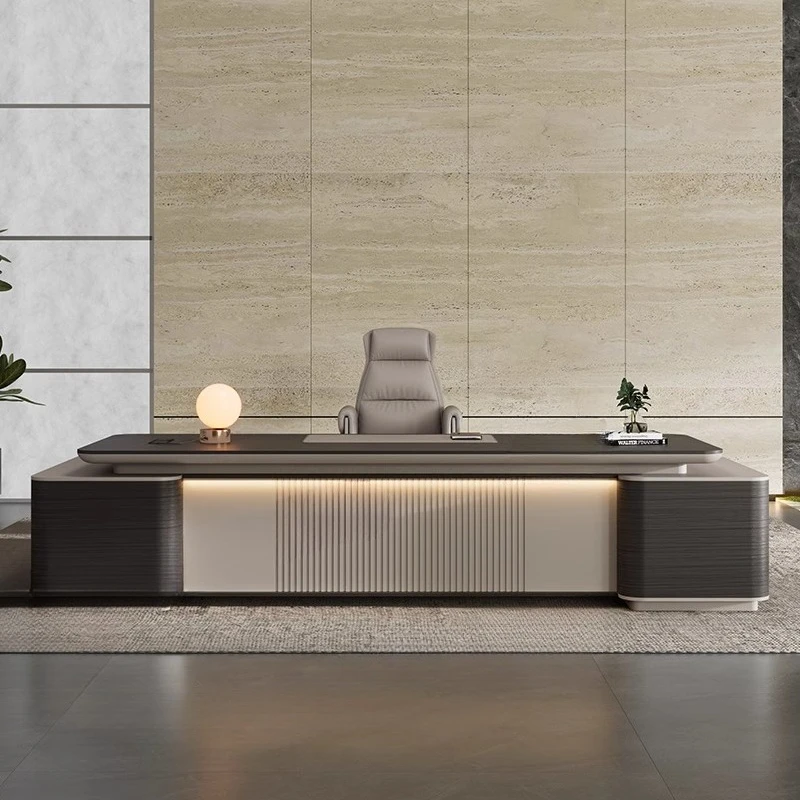 

Walnut President Office Boss Desk Atmospheric Office Furniture