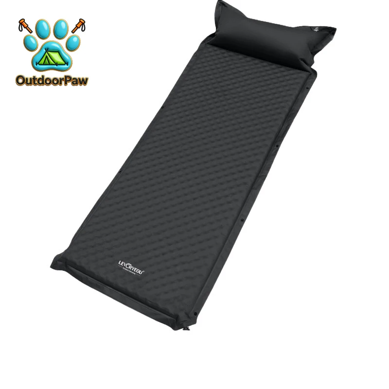 1Person Thick 5cm Automatic Self-Inflatable Mattress Cushion Pad Tent Camping Mat Comfortable Bed Heating Lunch Rest Tourist