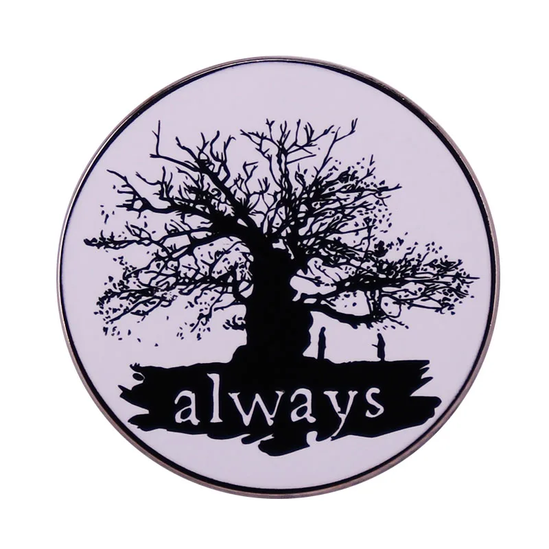 Snape Always Tree Pin Badge