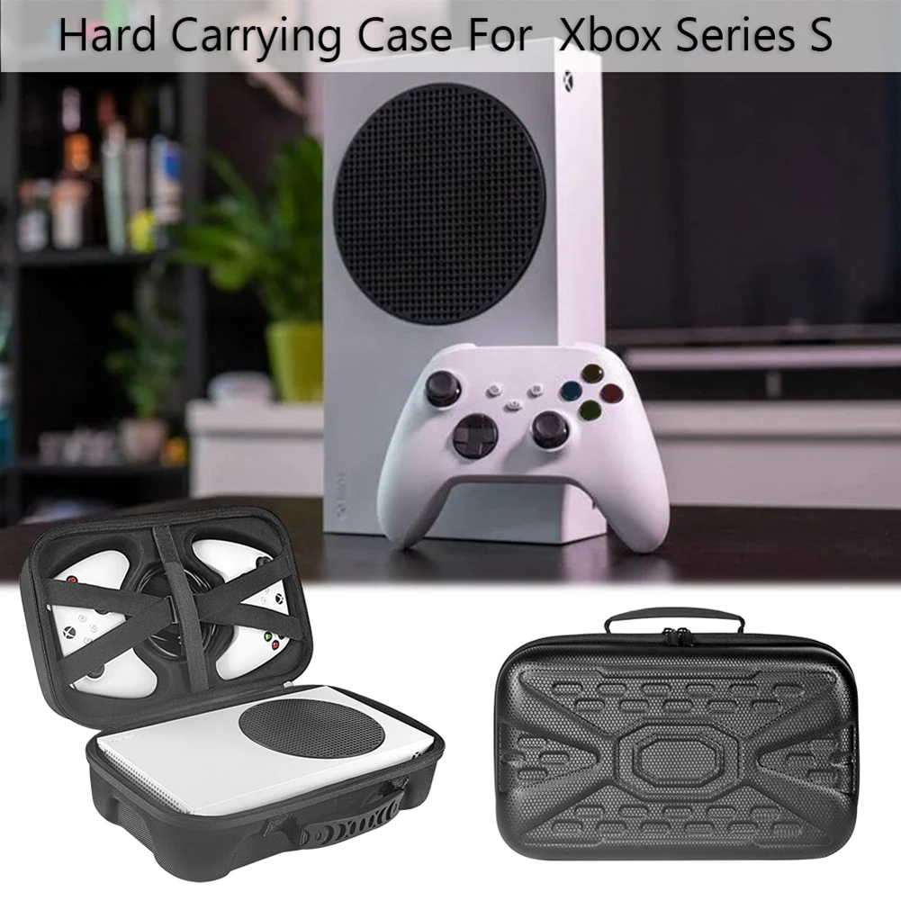 Hard Carrying Case for Xbox Series S Game Console Storage Bag Travel Carry Case for Wireless Controllers and Accessories