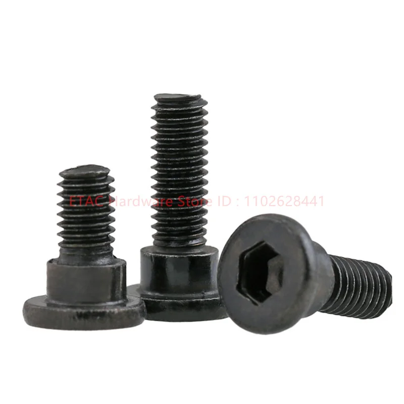 SCM435 Black Steel M2.5 M3 12.9 Grade Black Stepped Hex Socket Screws Hexagon Socket Shoulder Screws W03.757