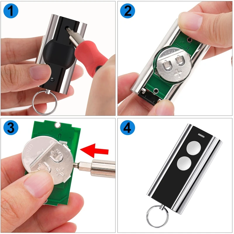 Handheld Transmitter For Standard Steel Entrematic RCU 433-2K,EA433 2KM,433.92 Rolling Code Garage Remote Control