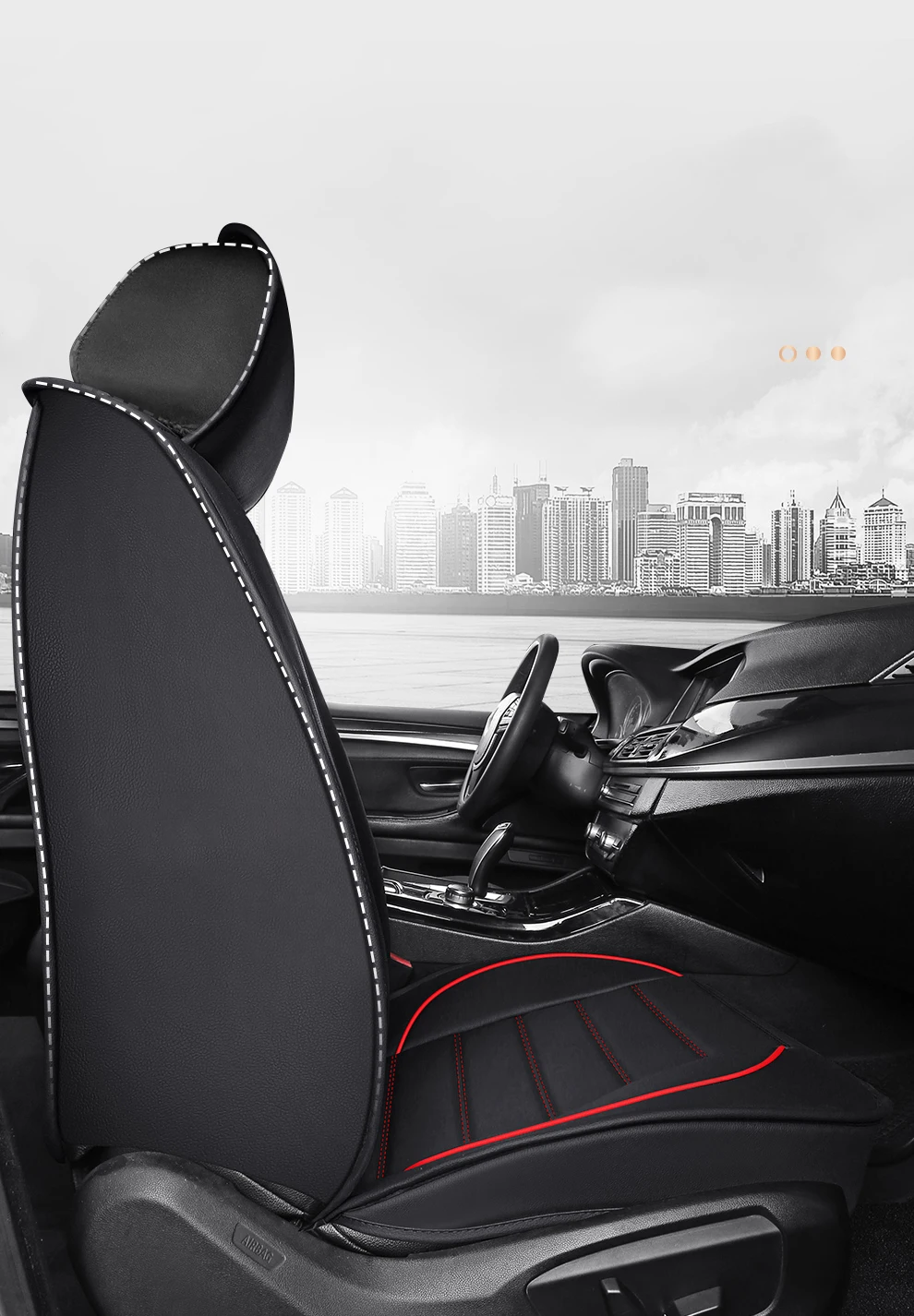 2025 Fashion Breathable PU Leather Car Seat Covers For Haval Dargo Toyota Aygo Wish Hyundai I40 hb20 올뉴k7 Interior Accessories