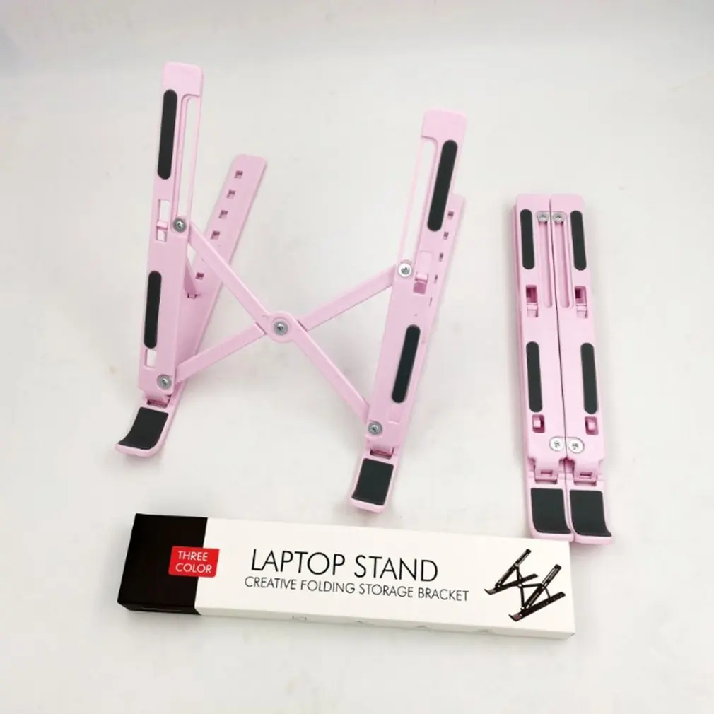 New 7 Holes Adjustable Laptop Stand  Notebook Foldable Stand ABS Lightweight Bracket Laptop Holder Tablet Notebook Bracket Riser