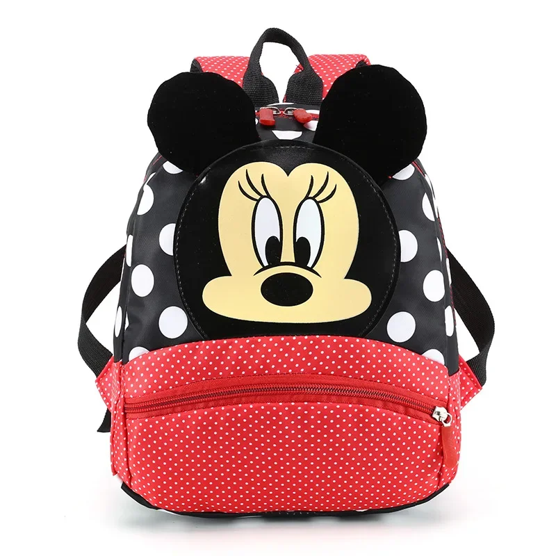 Disney New Minnie Design Kindergarten Schoolbag Cute Children Backpack 2-3-6 Years Old Cartoon Mickey Boys Girls Backpack