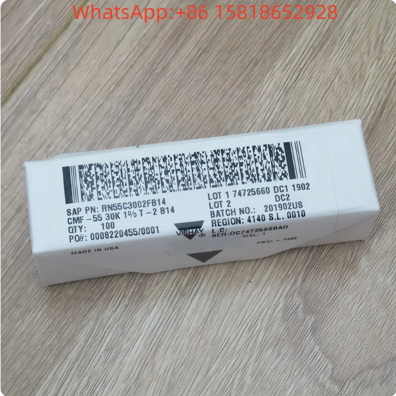 10pcs VISHAY-DALE 0.25W 1/4W 30K Resistors, All-Copper Non-Magnetic RN55C3002FB14