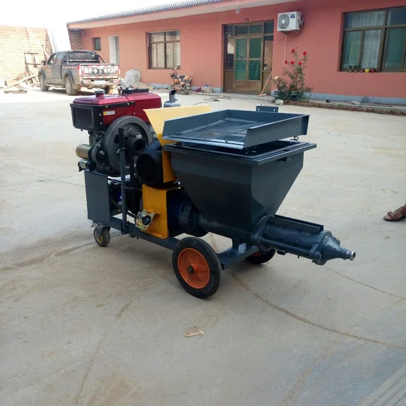

YG Mortar Spraying Machine Construction Plaster Sprayer Powerful Diesel Power Mortar Spraying Plastering Machine Price for US