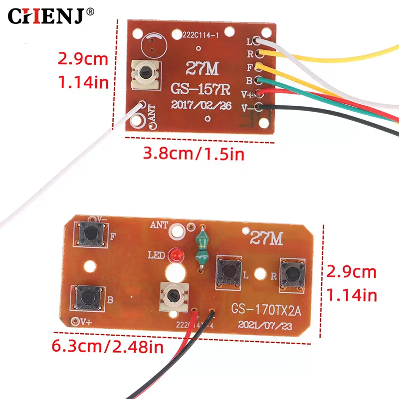 Picture 7: 4CH RC Remote Control Circuit PCB Transmitter Receiver Board RC Car Accessories with Antenna Radio System