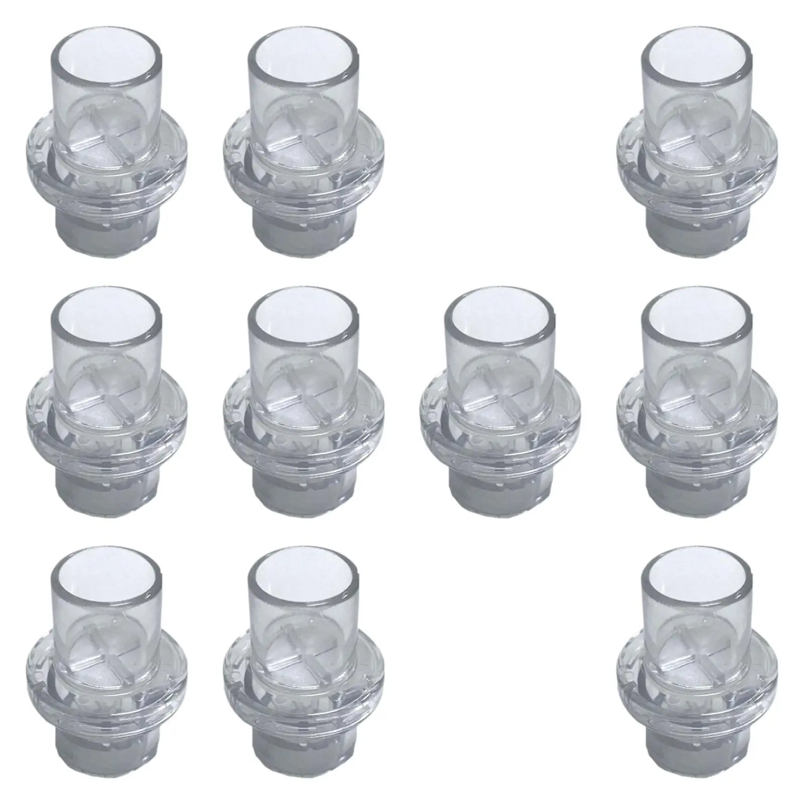 Disposable Face Shield Valve 22mm CPR Mask Replacement Single Way Breathing Valve for Medical Training Rescue Gear and First Aid