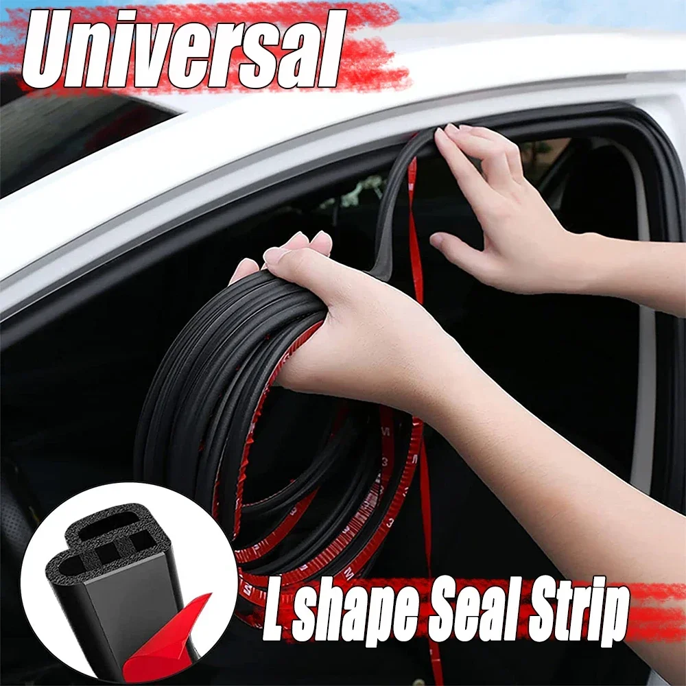 Universal Car Door Seal Strip Auto Rubber Weatherstripping Gasket Noise Insulation Exterior Interior Weather Seal Strip for Auto