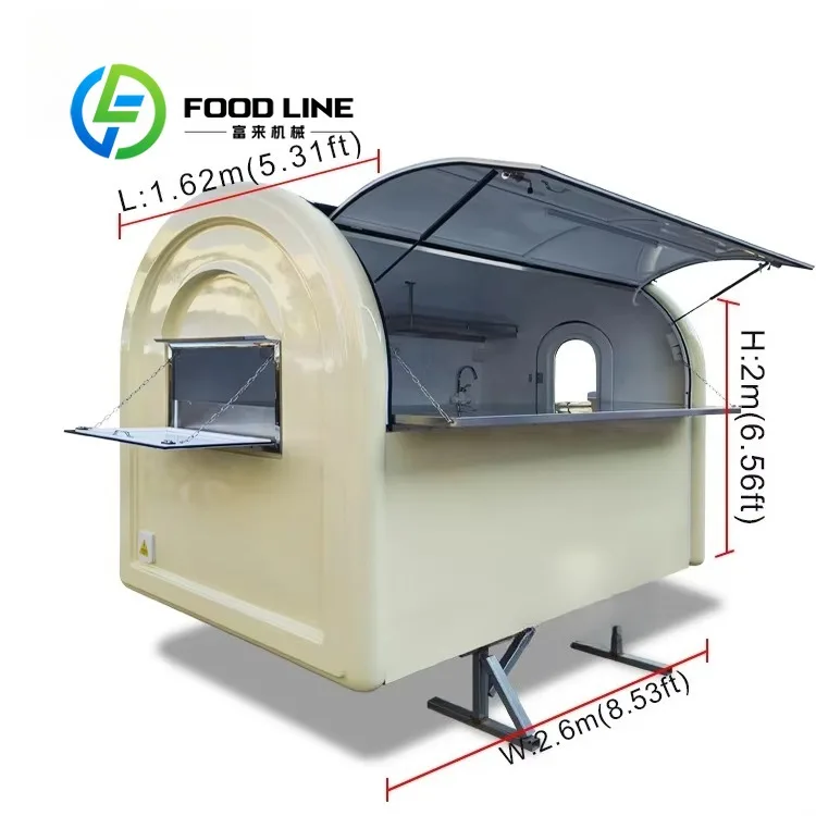 

Грузовик для еды с полной кухней Грузовики для барбекю Мобильный прицеп для еды Тележка для пиццы Прицеп для взрыва Тележка для хот-догов Прицеп для мороженого